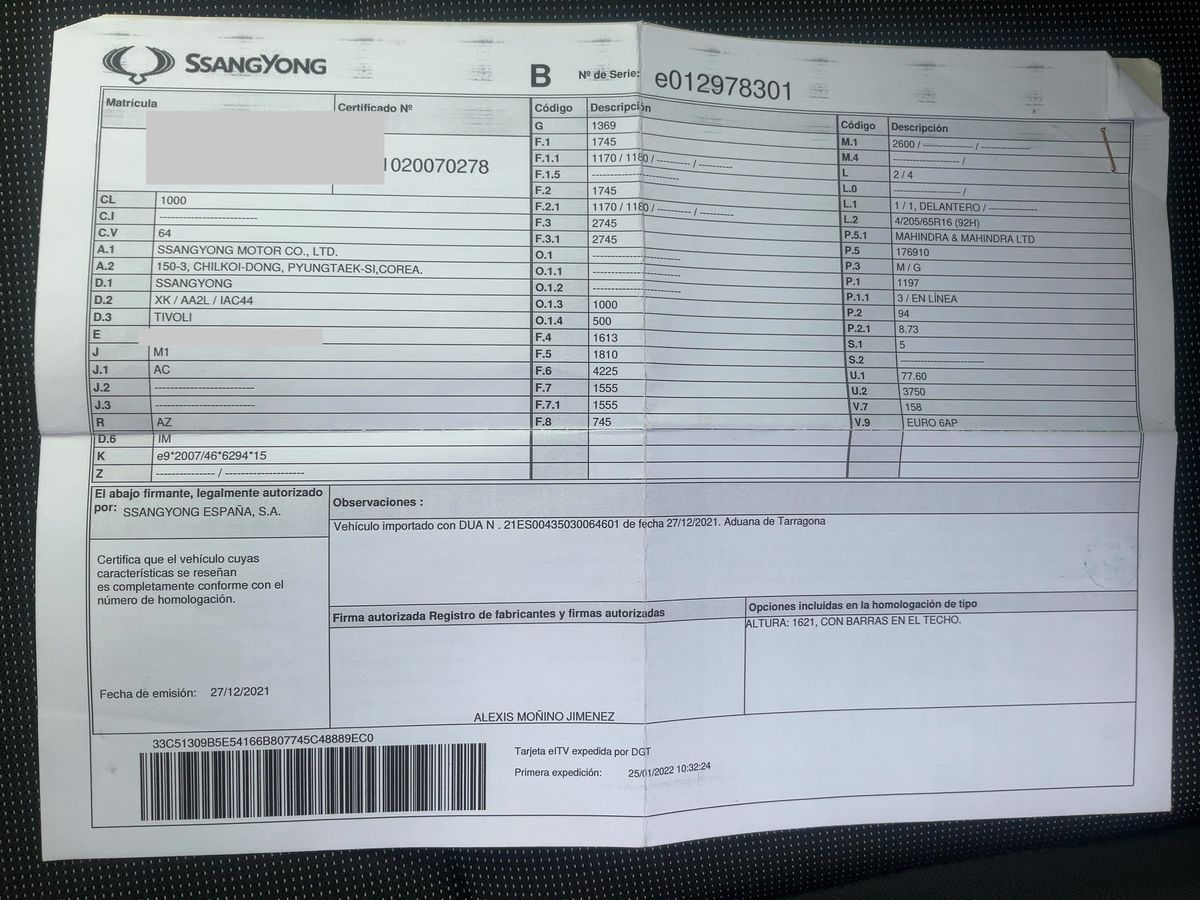 Ssangyong Tivoli d'occasion