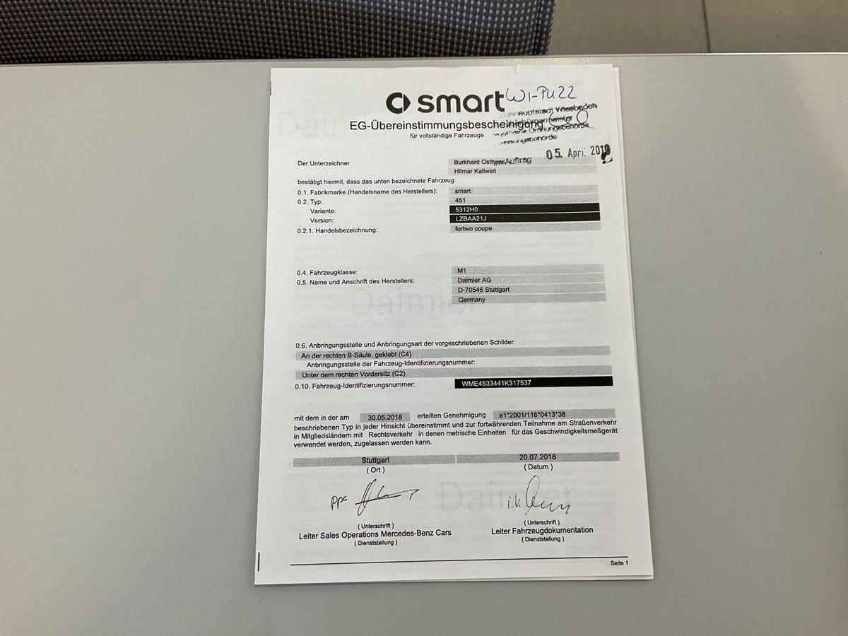Smart fortwo d'occasion