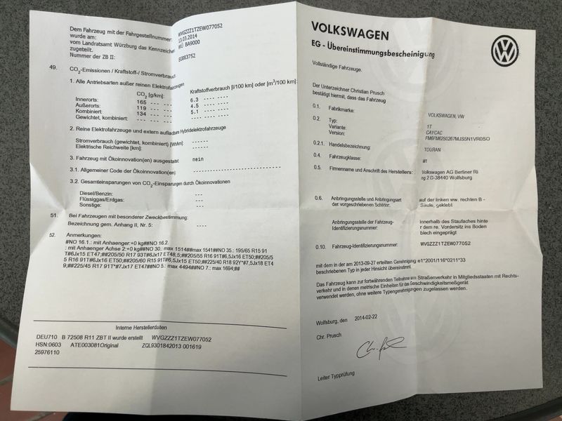 Volkswagen Touran 1.6 TDI Trendline 2014 – снимка 22