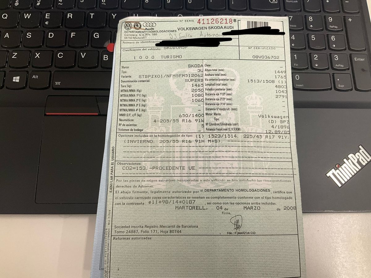 Skoda Superb 1.9 TDI Comfort