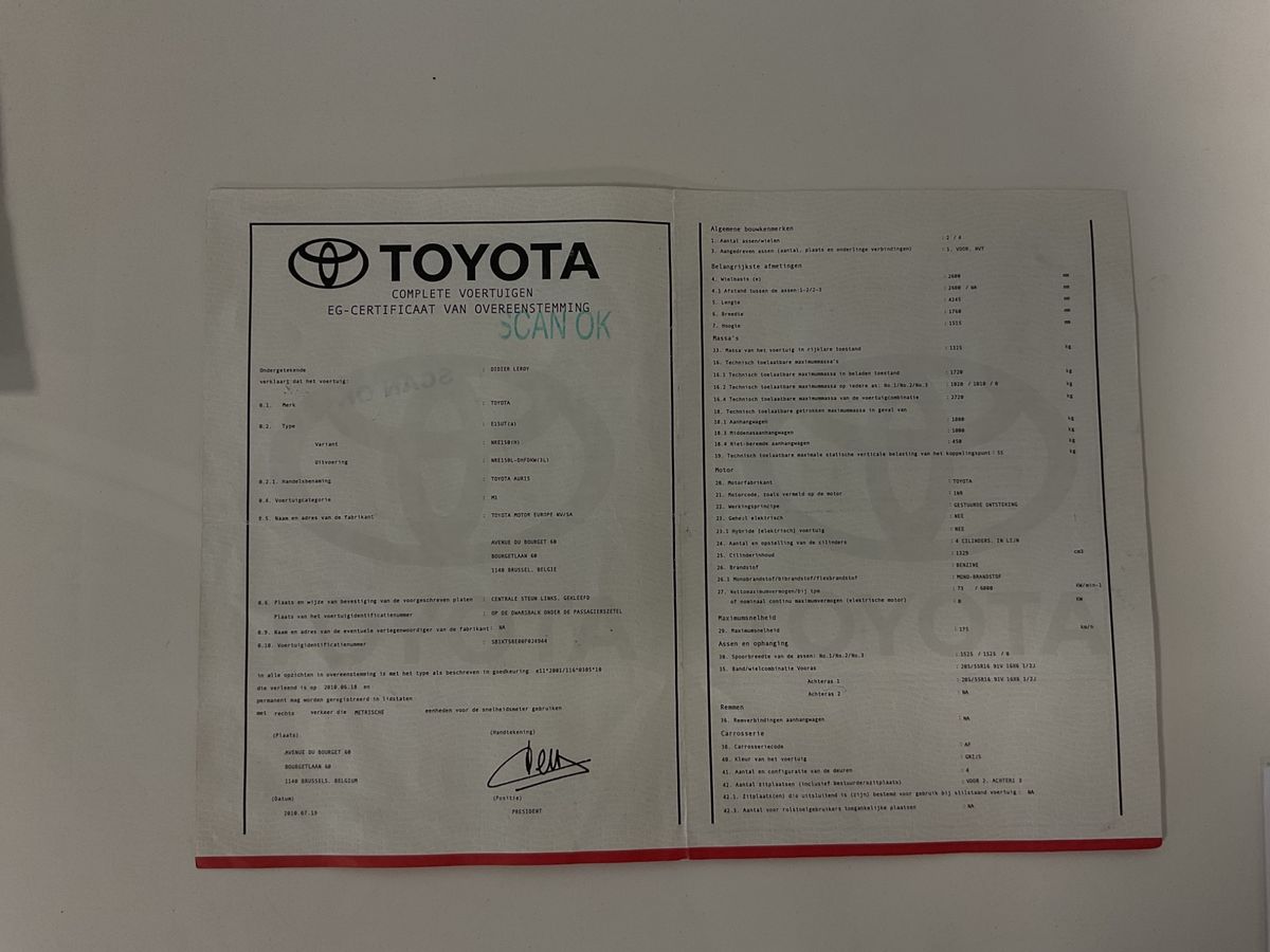 Toyota Auris 1.3 Young