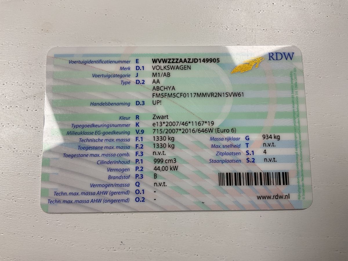 Volkswagen up! 1.0 Take up! BlueMotion
