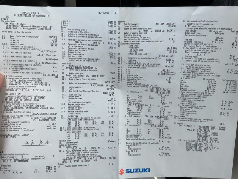 Suzuki Swift 1.2 DualJet Mild-Hybrid Comfort — zdjęcie 16