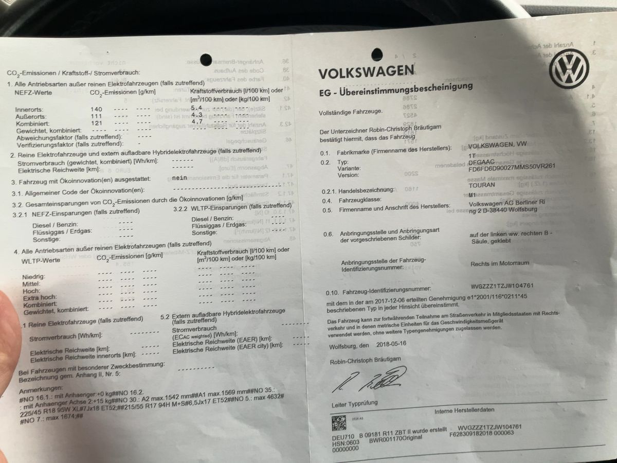 Volkswagen Touran d'occasion