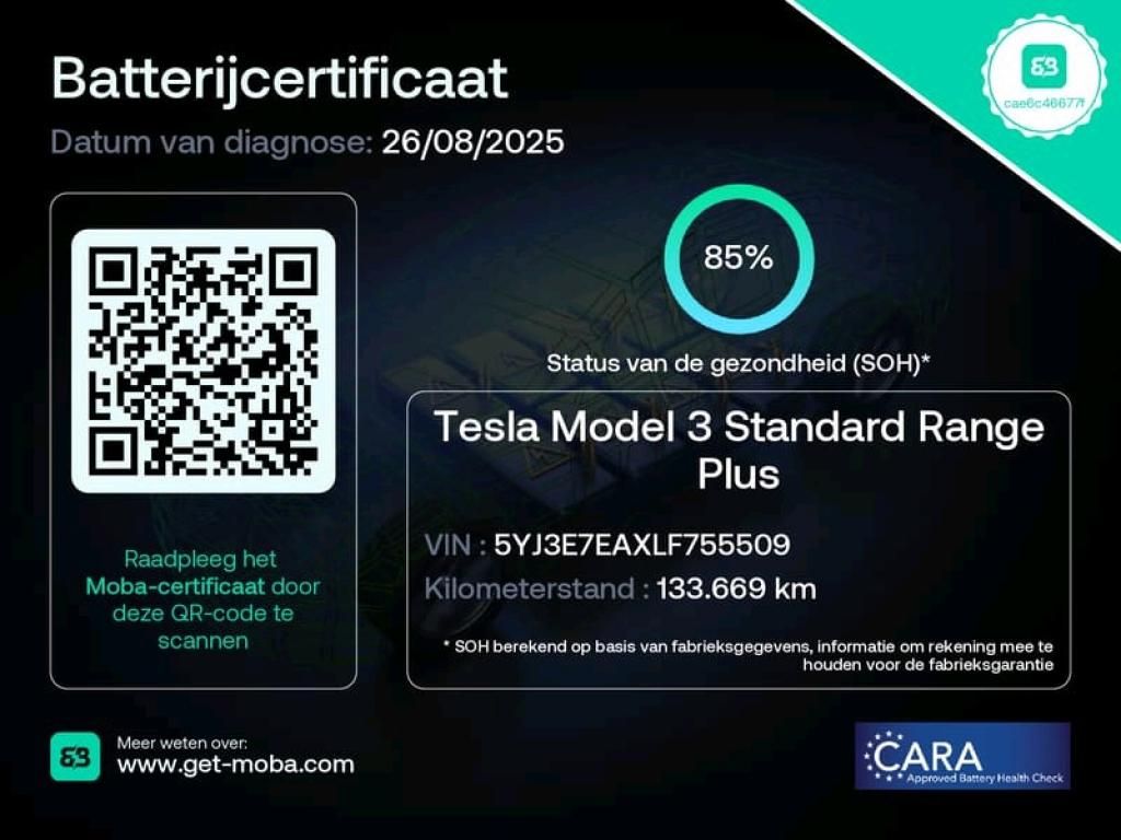 Tesla Model 3 Standard Range Plus