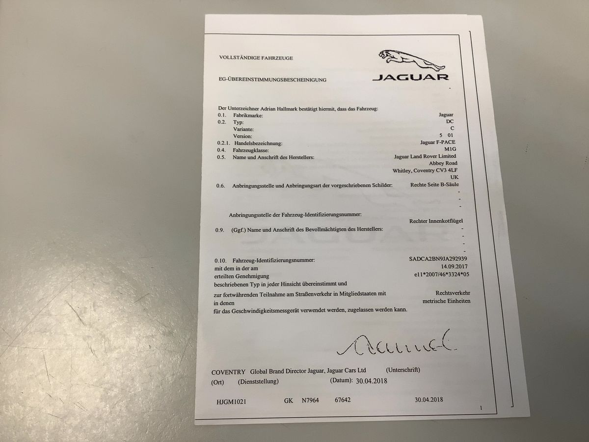 Jaguar F-Pace d'occasion