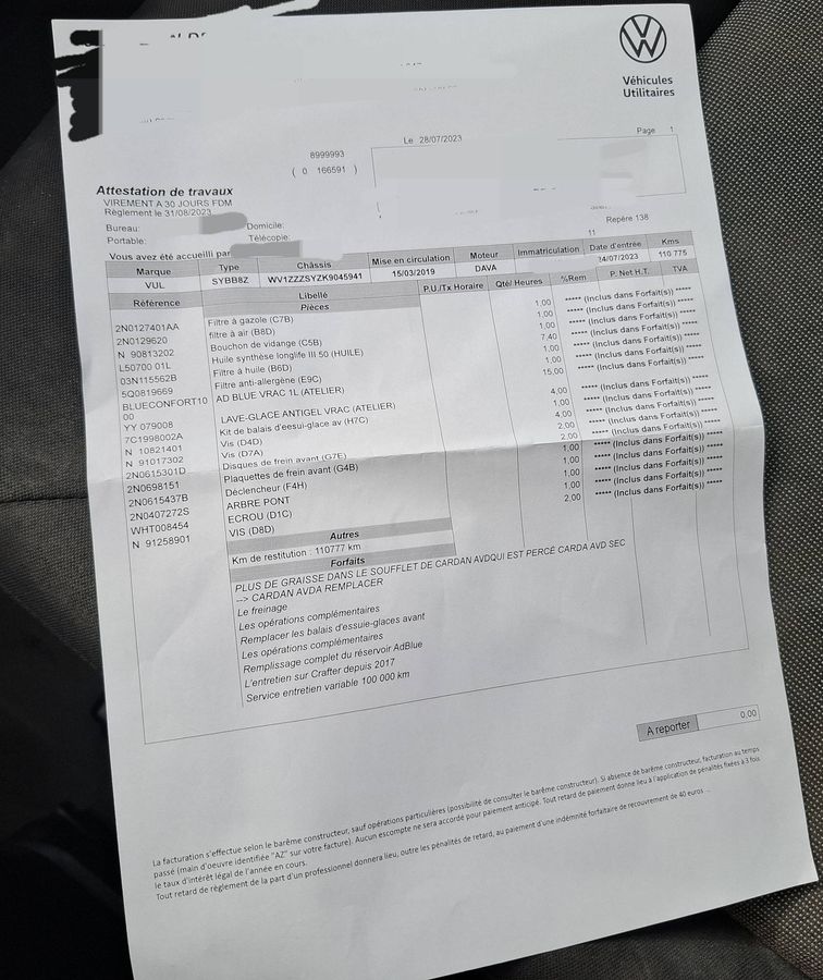 Volkswagen Crafter d'occasion
