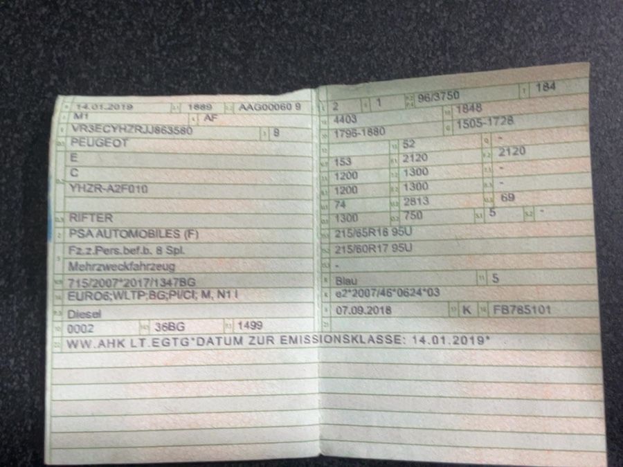 Peugeot Rifter d'occasion