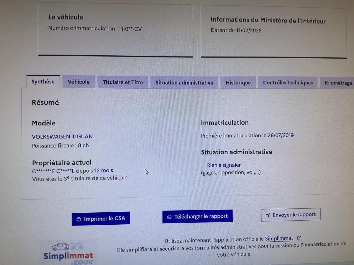 Volkswagen Tiguan d'occasion