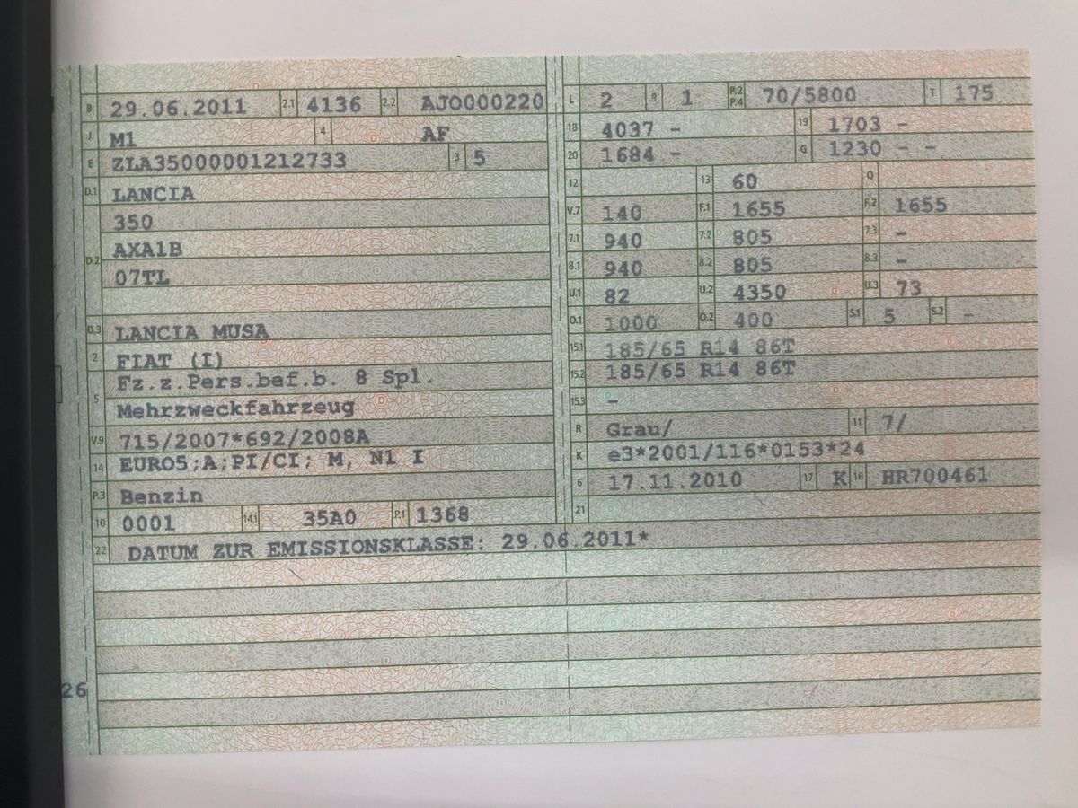 Lancia Musa d'occasion