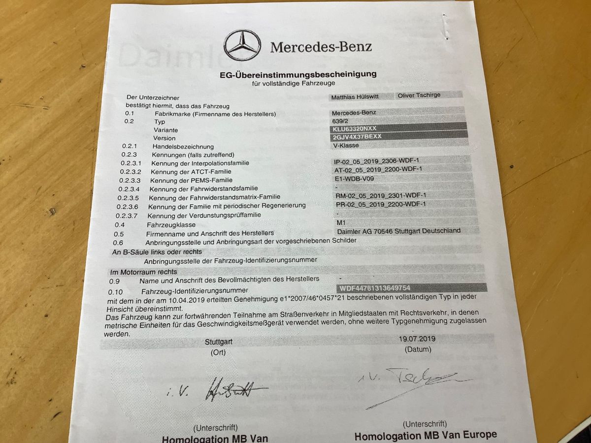 Mercedes-Benz V-Klasse V 250 d 4MATIC EDITION lang
