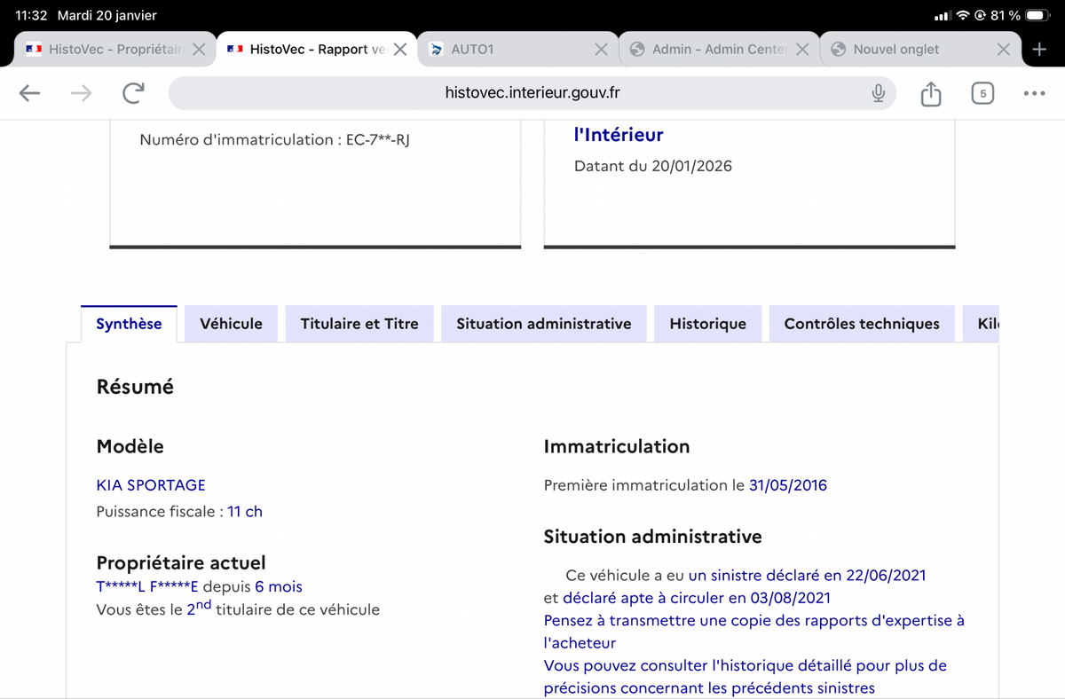 Kia Sportage d'occasion