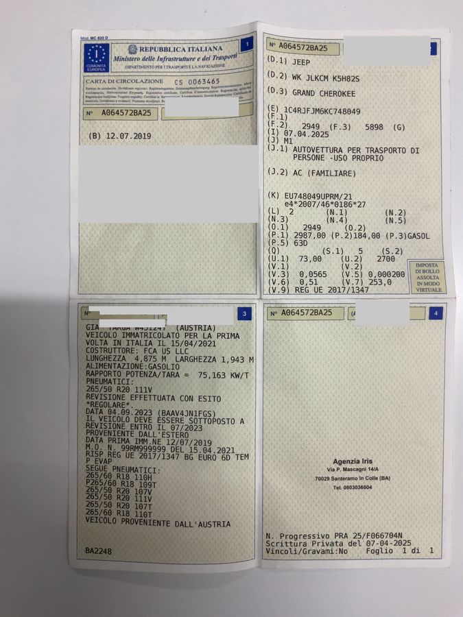 Jeep Grand d'occasion