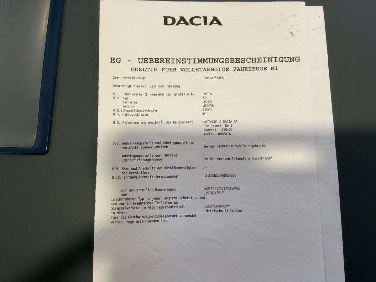 Dacia Lodgy d'occasion