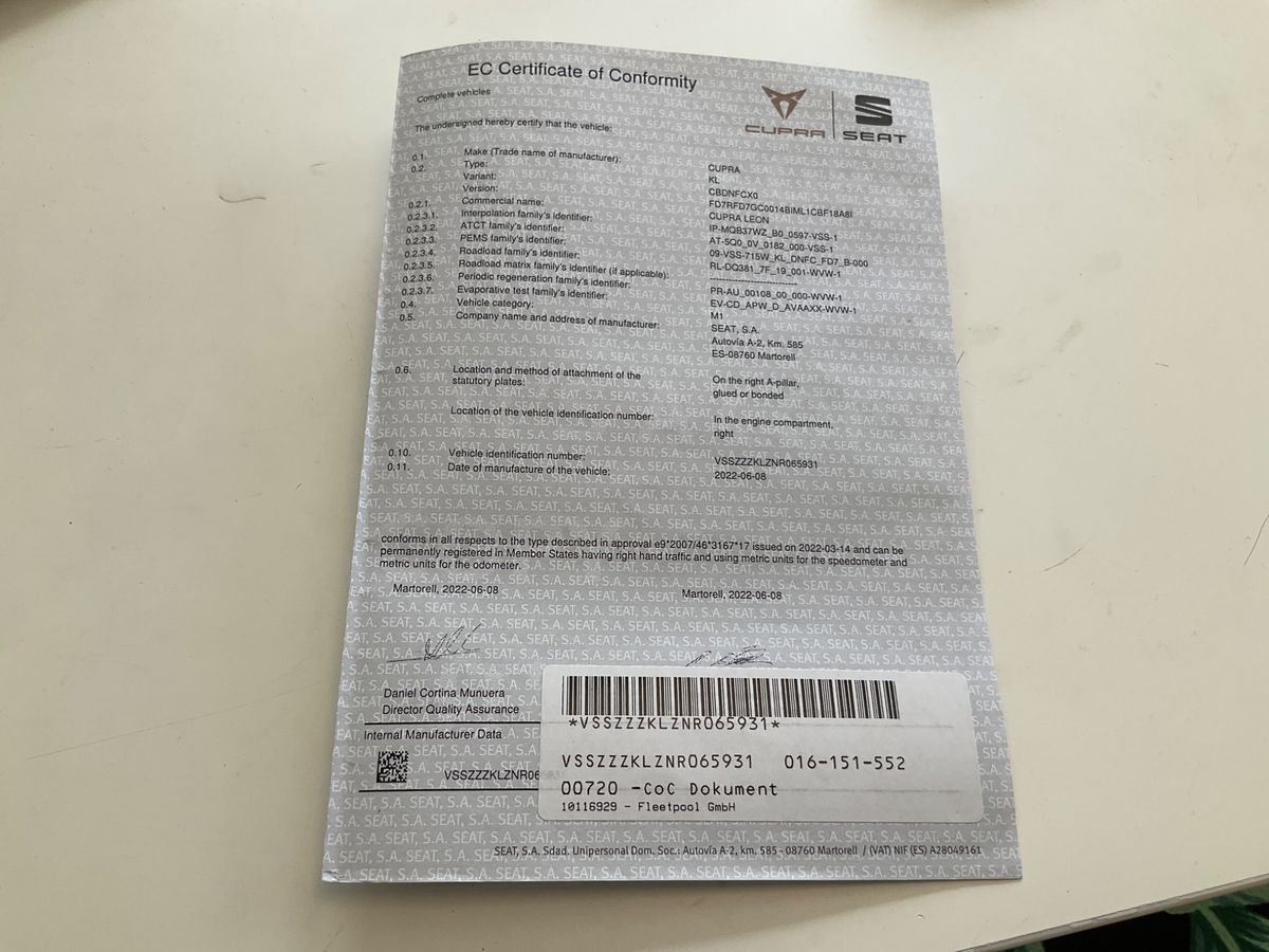 Cupra Leon 2.0 TSI VZ