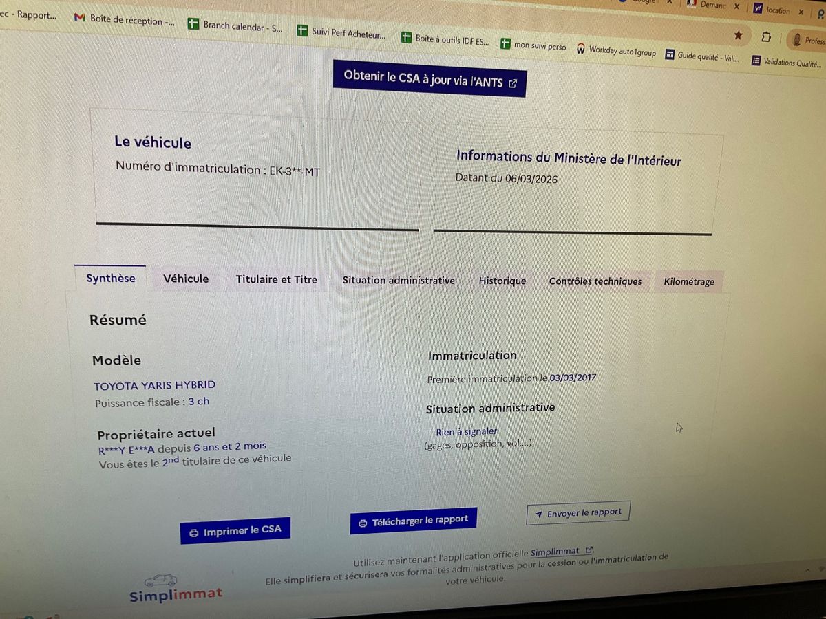 Toyota Yaris d'occasion