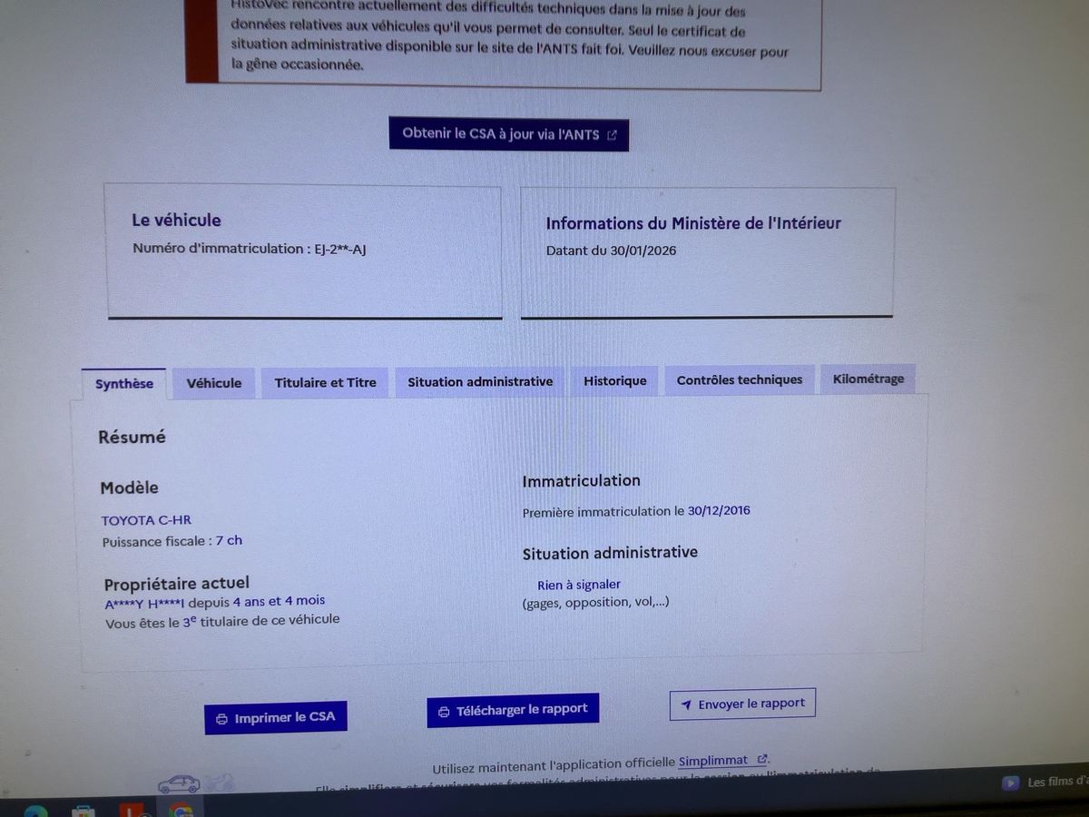 Toyota C-HR d'occasion