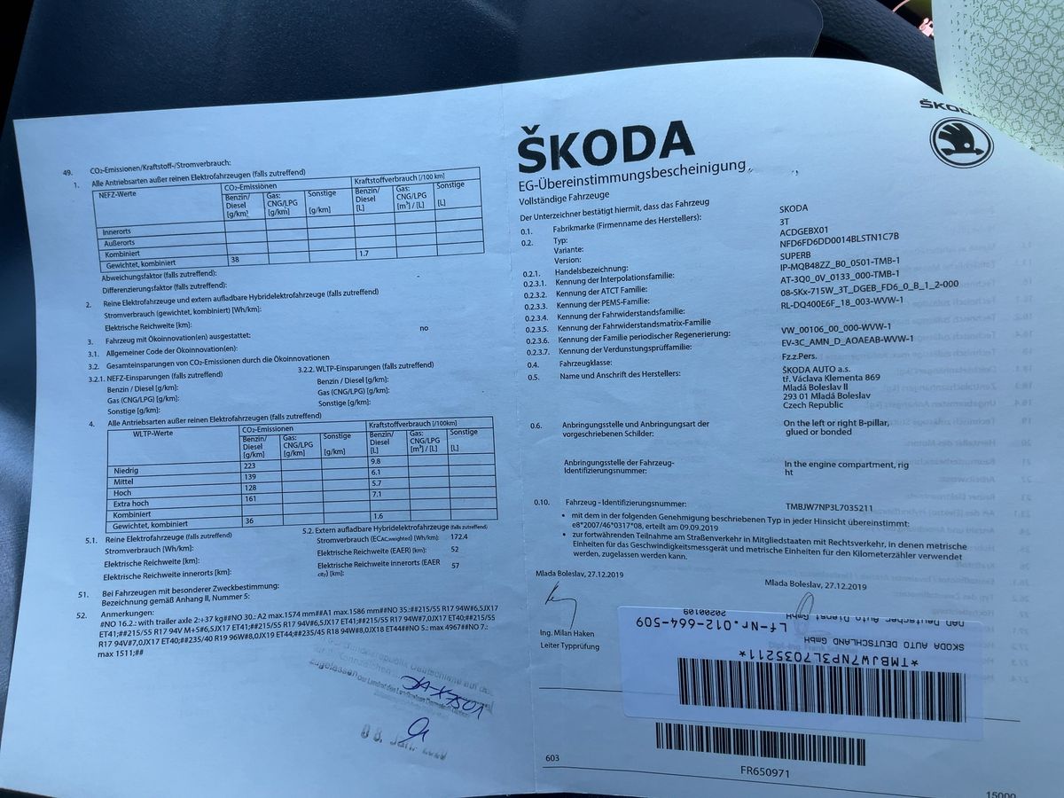 Skoda Superb d'occasion