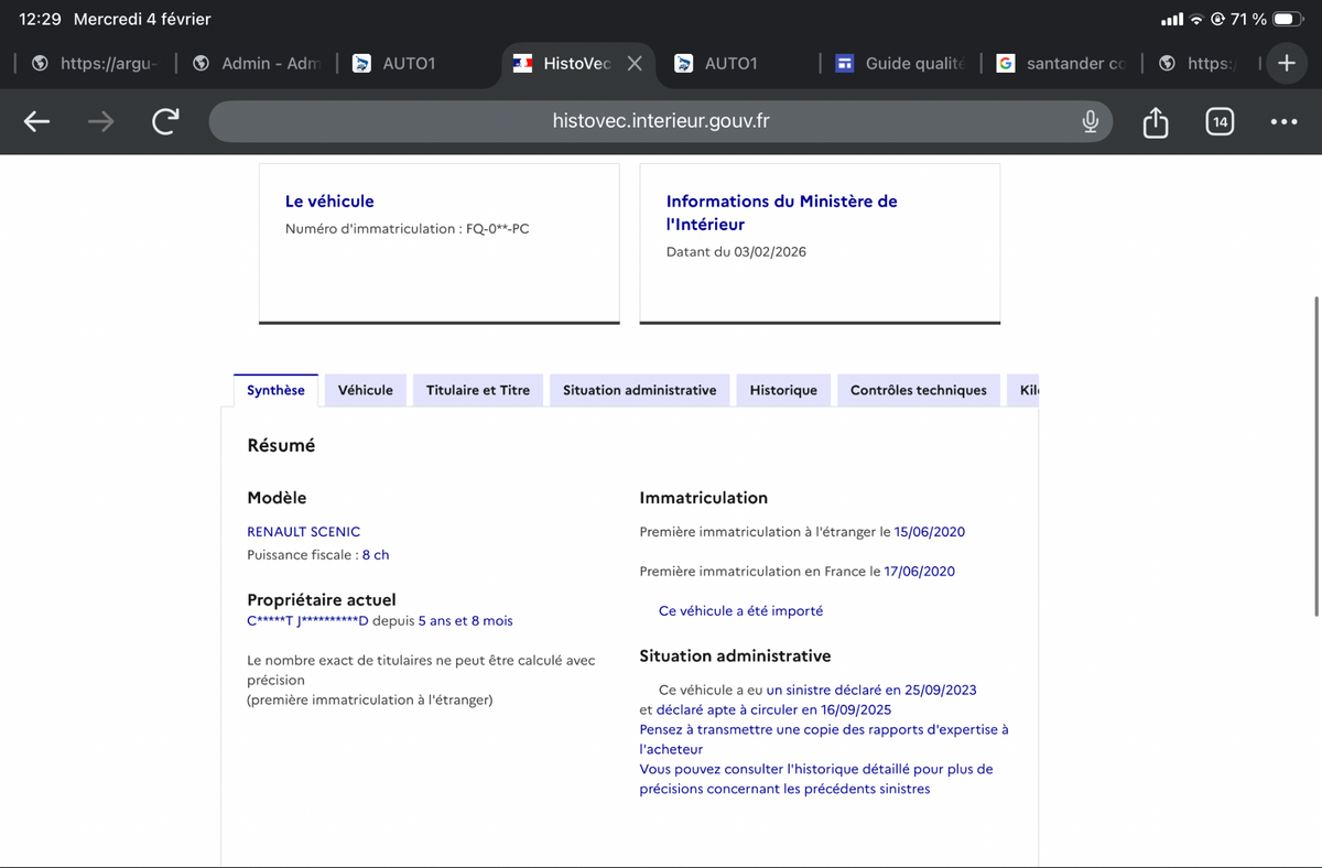 Renault Scenic d'occasion