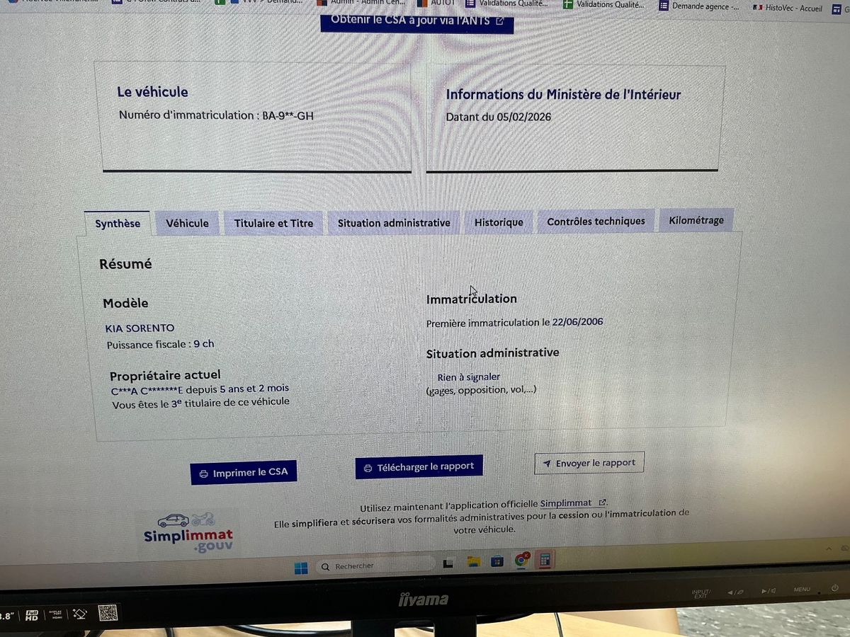 Kia Sorento d'occasion