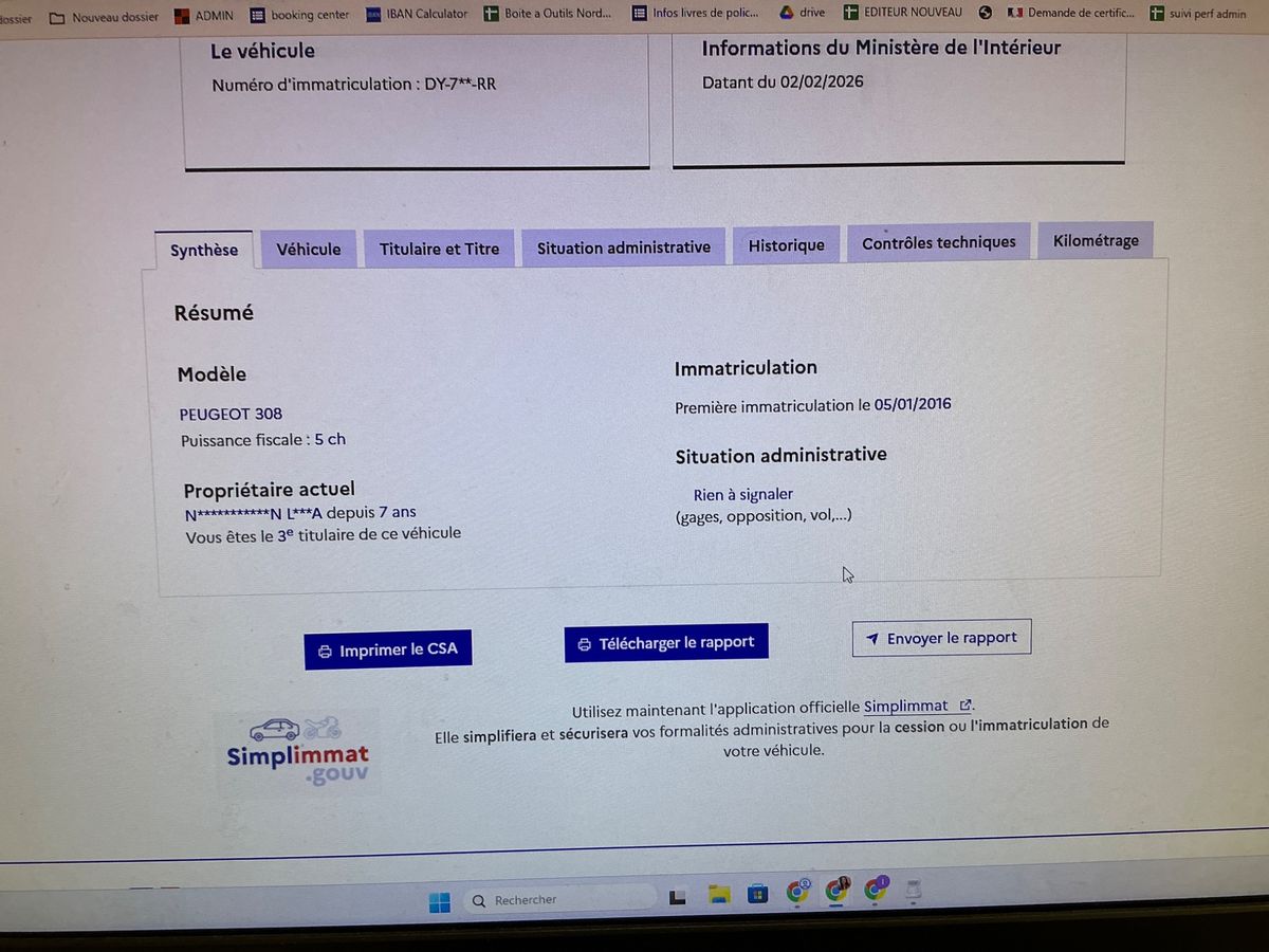 Peugeot 308 d'occasion