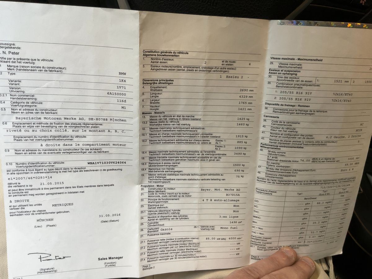 BMW 1er 116d Sport Line