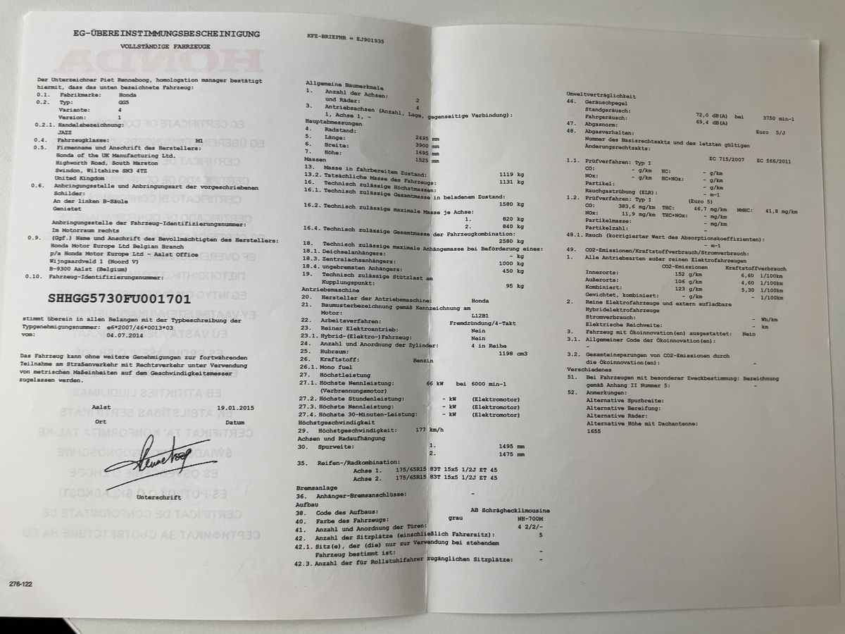 Honda Jazz d'occasion