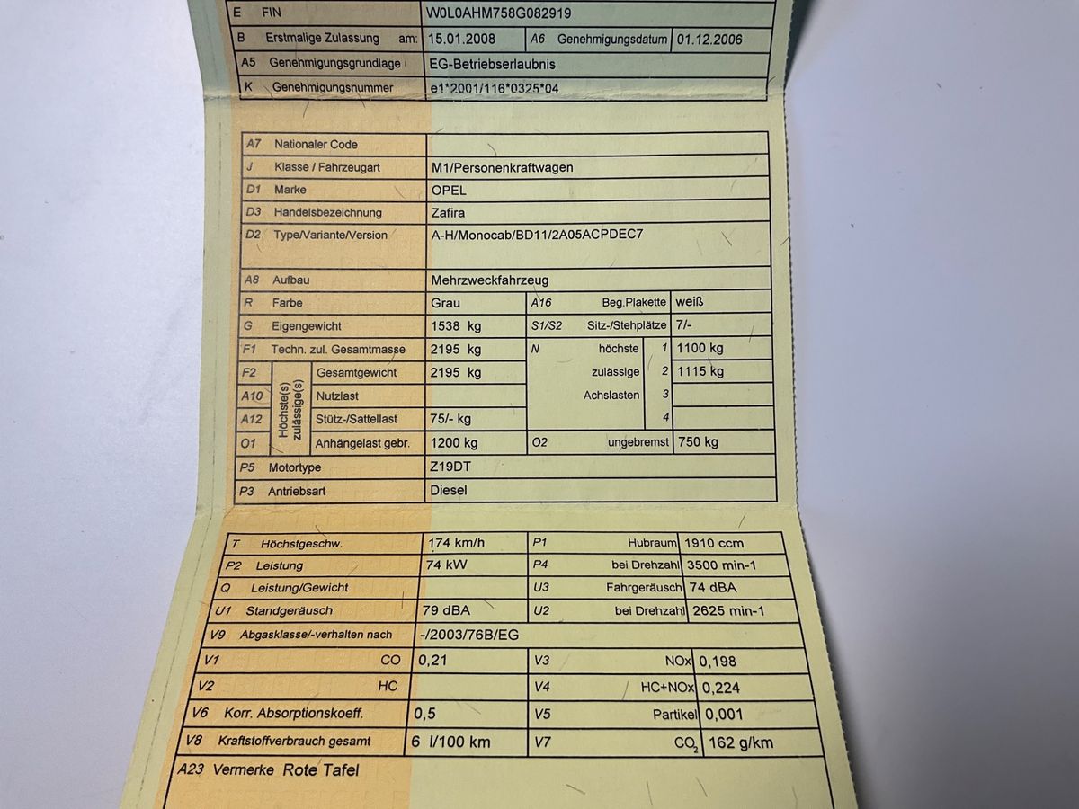 Opel Zafira d'occasion