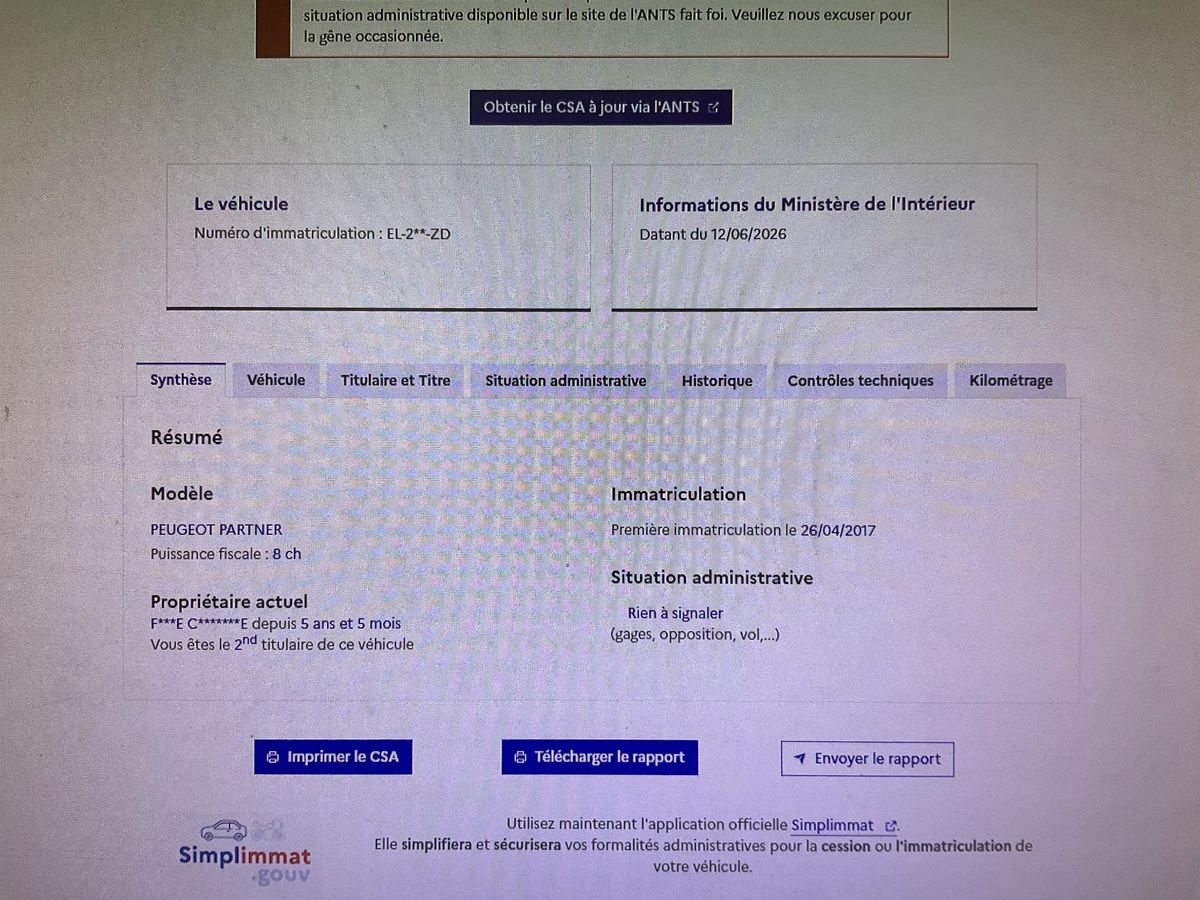 Peugeot Partner d'occasion