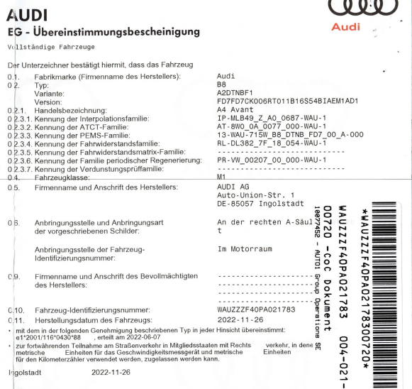 Audi A4 d'occasion