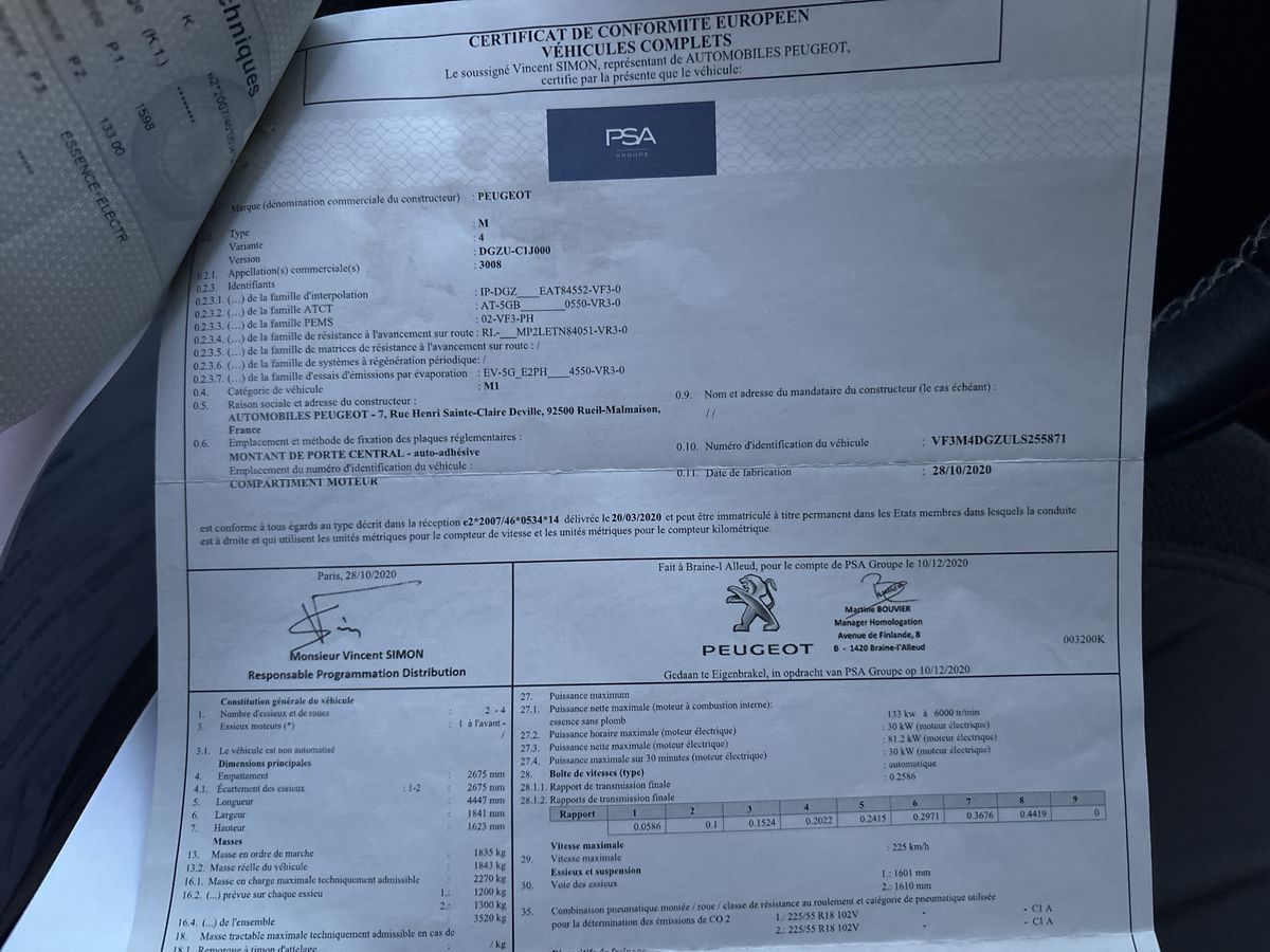 Peugeot 3008 d'occasion