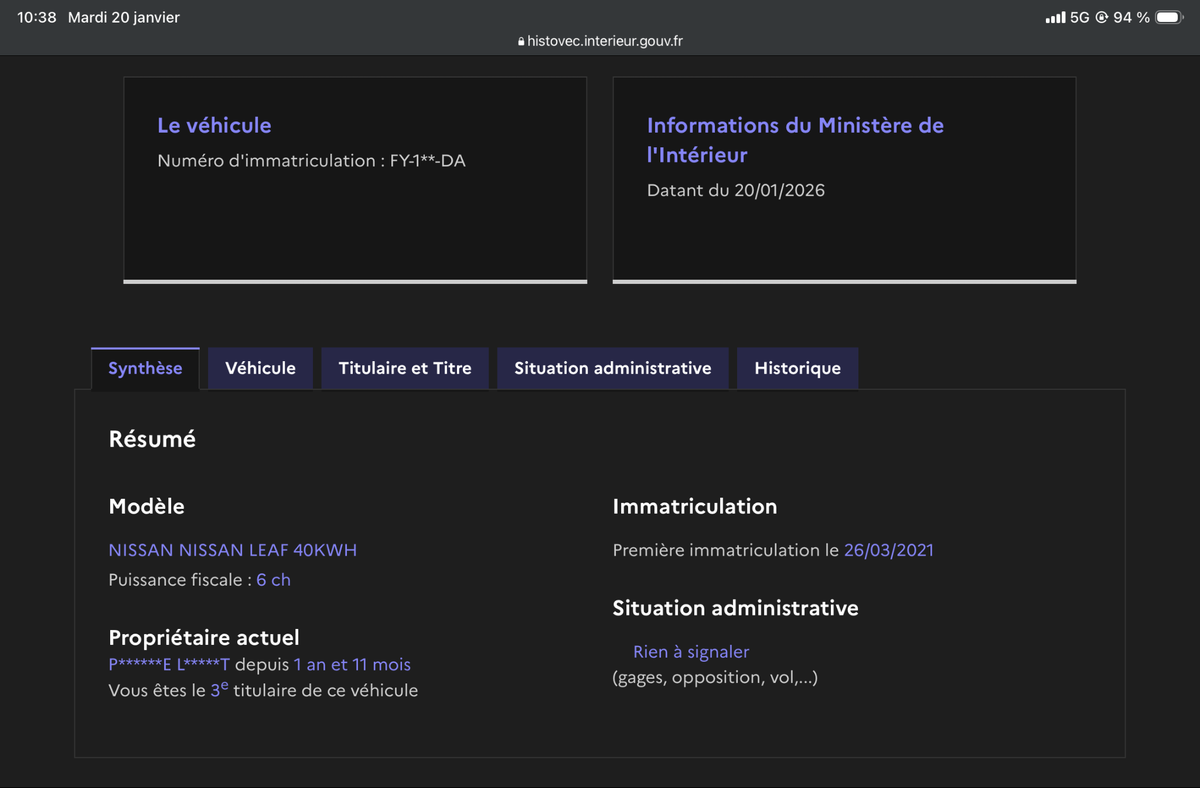 Nissan Leaf d'occasion