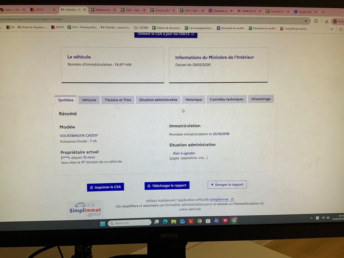 Volkswagen Caddy d'occasion