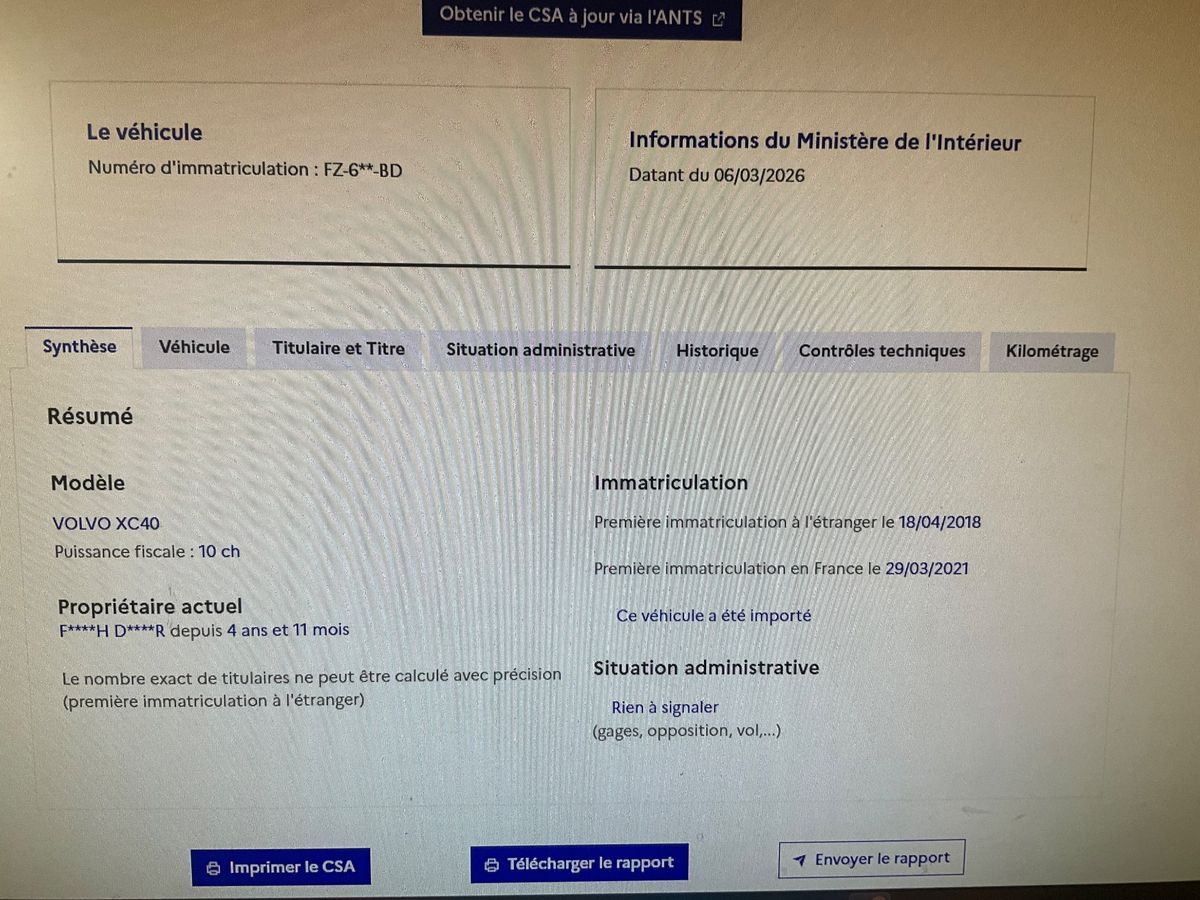 Volvo XC40 d'occasion