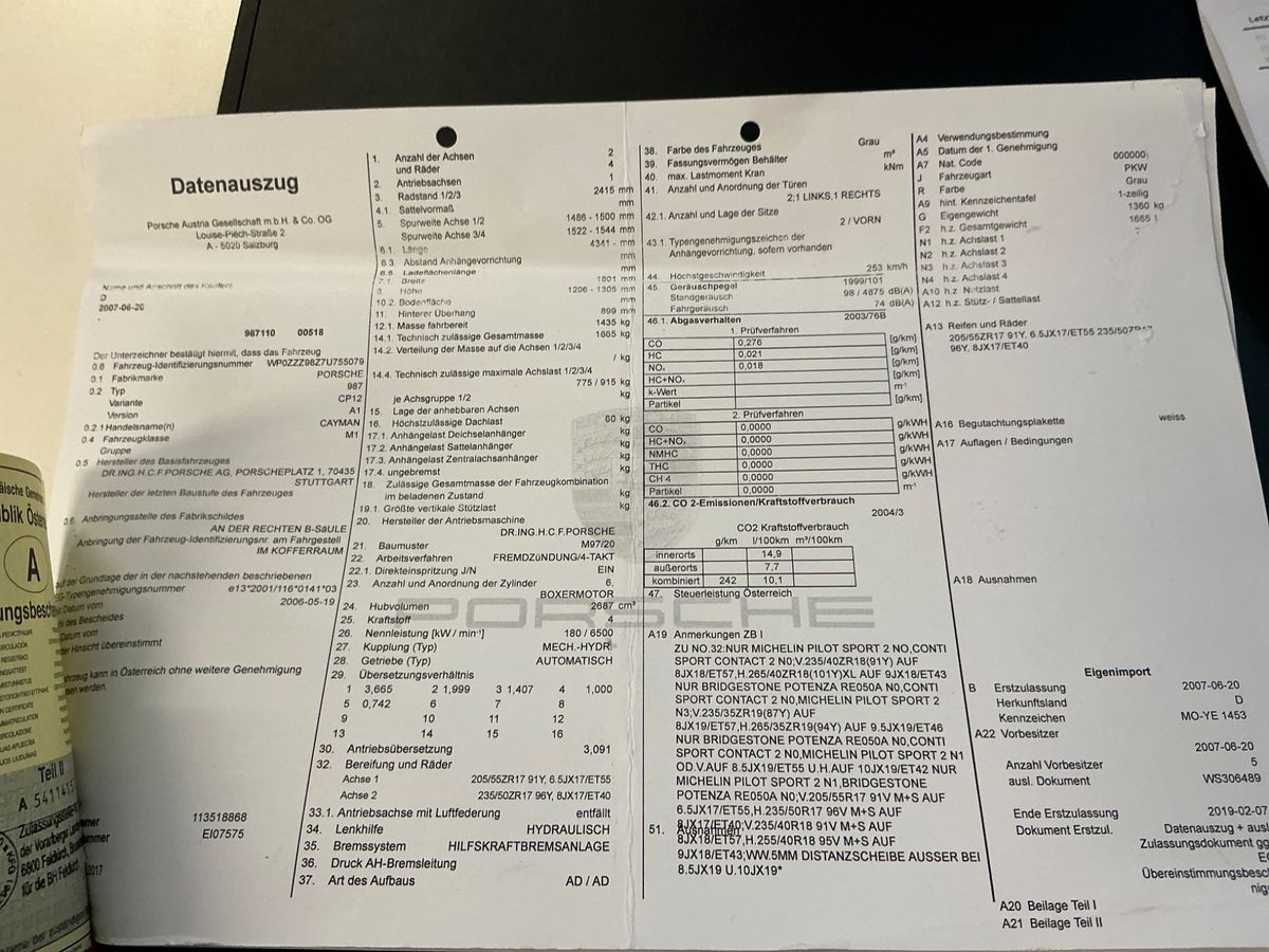 Porsche Cayman d'occasion