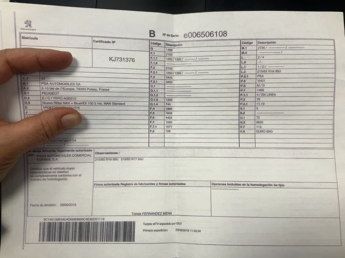 Peugeot Rifter d'occasion