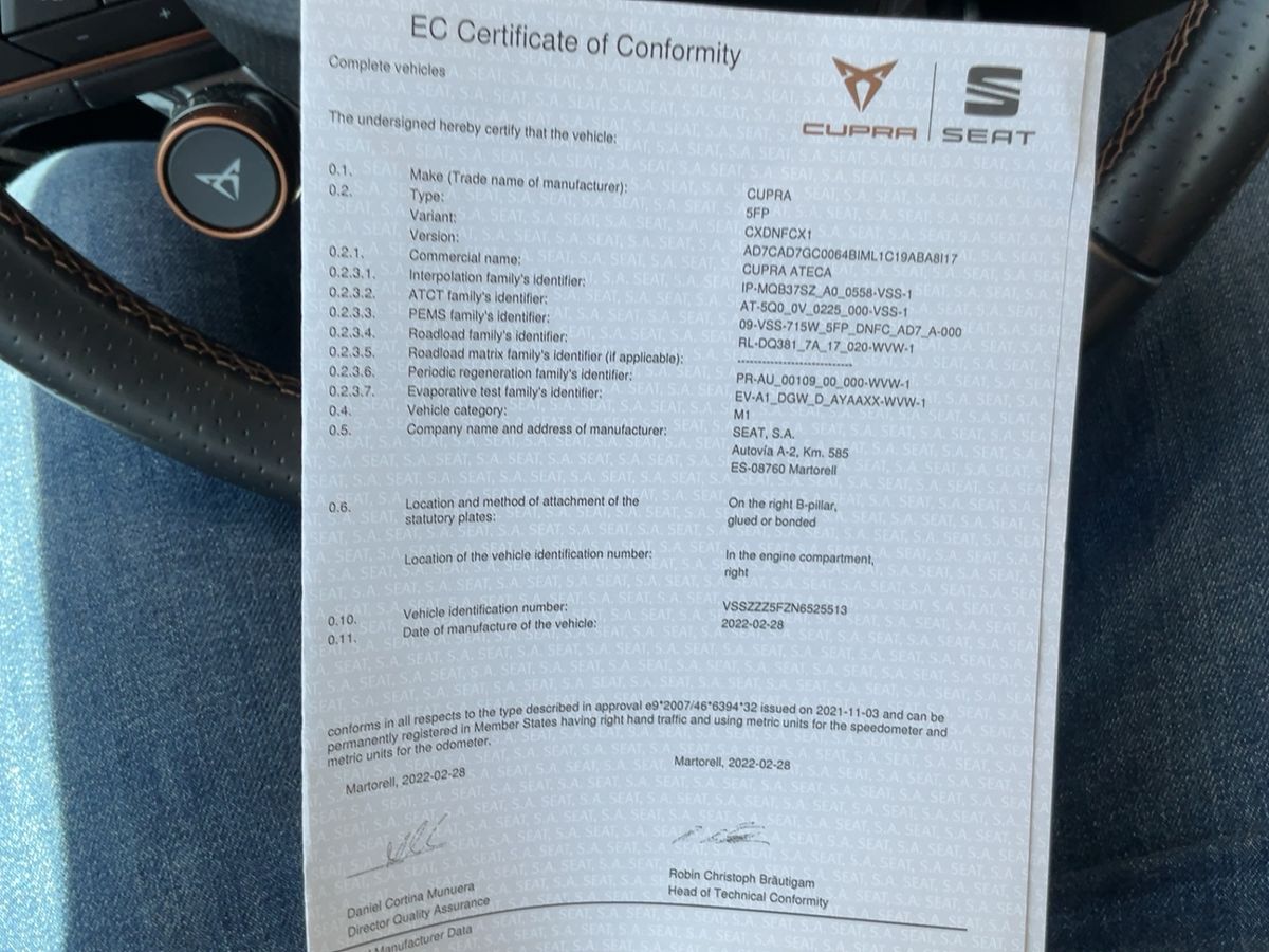 Cupra Ateca d'occasion