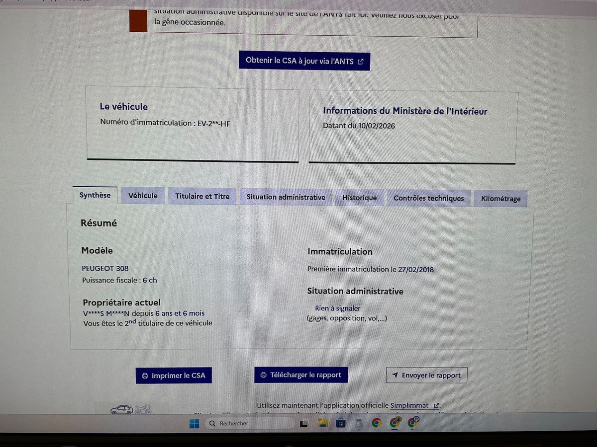 Peugeot 308 d'occasion