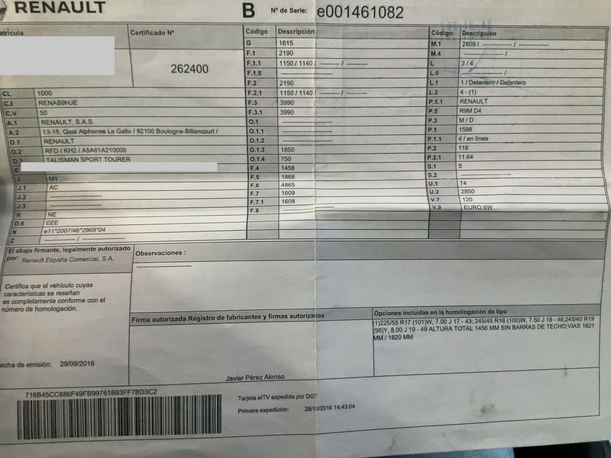 Renault Talisman d'occasion