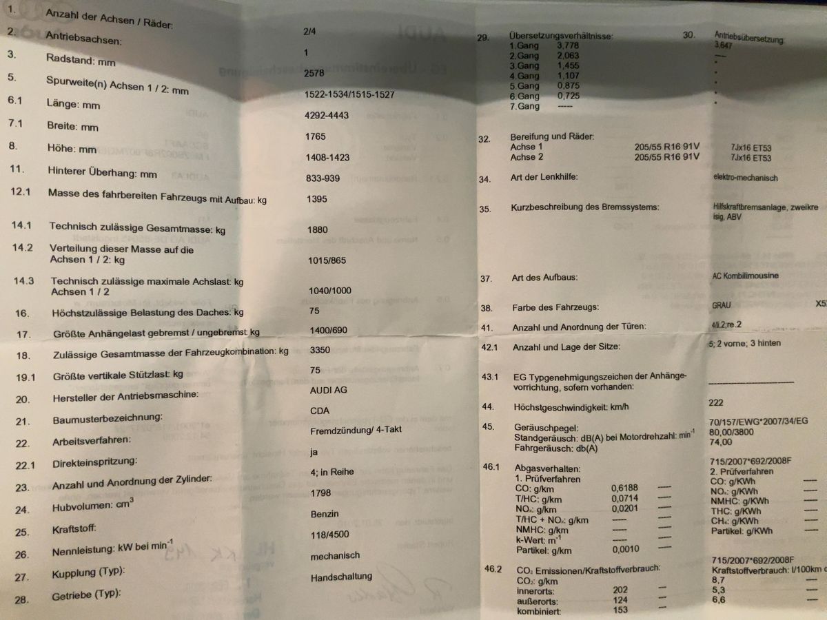 Audi A3 Sportback 1.8 TFSI Ambition