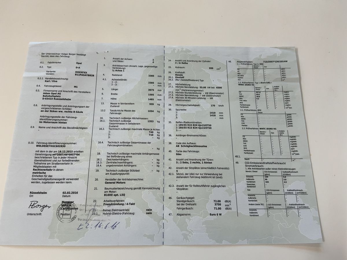 Opel Karl d'occasion