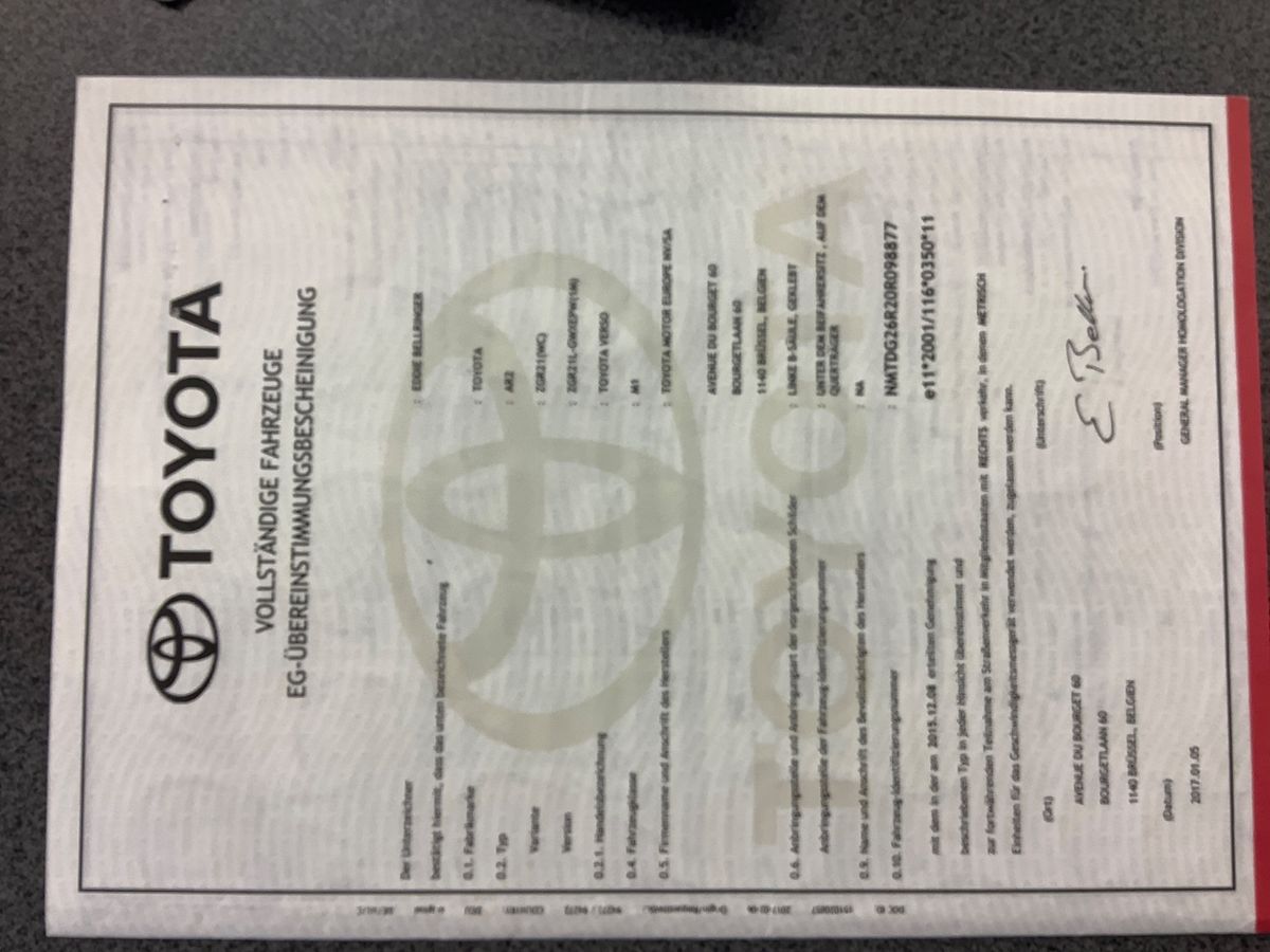 Toyota Verso d'occasion