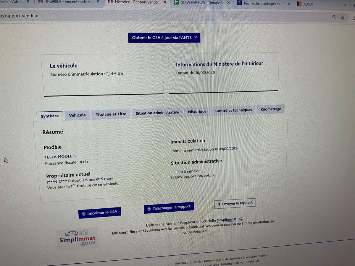 Tesla Model d'occasion