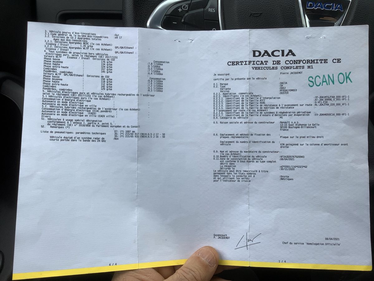 Dacia Duster d'occasion