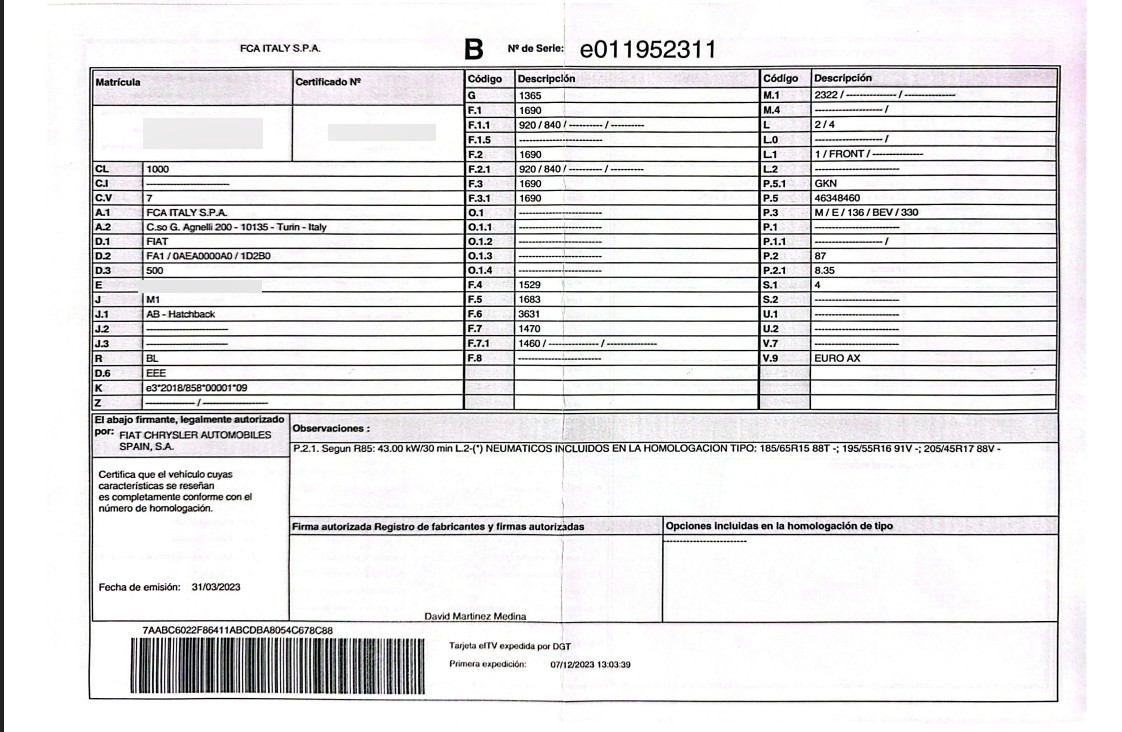 Fiat 500e d'occasion