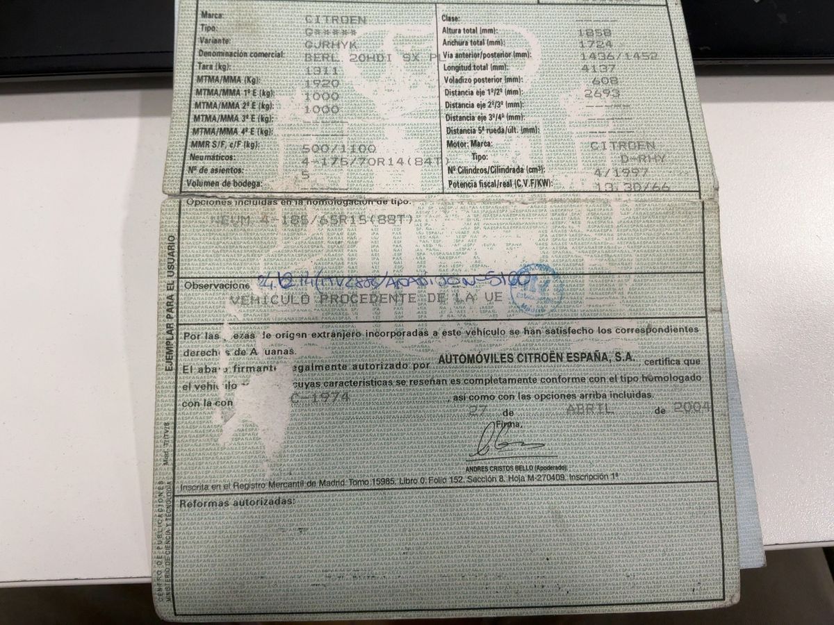 Citroen Berlingo 2.0 HDi SX Plus Familiar