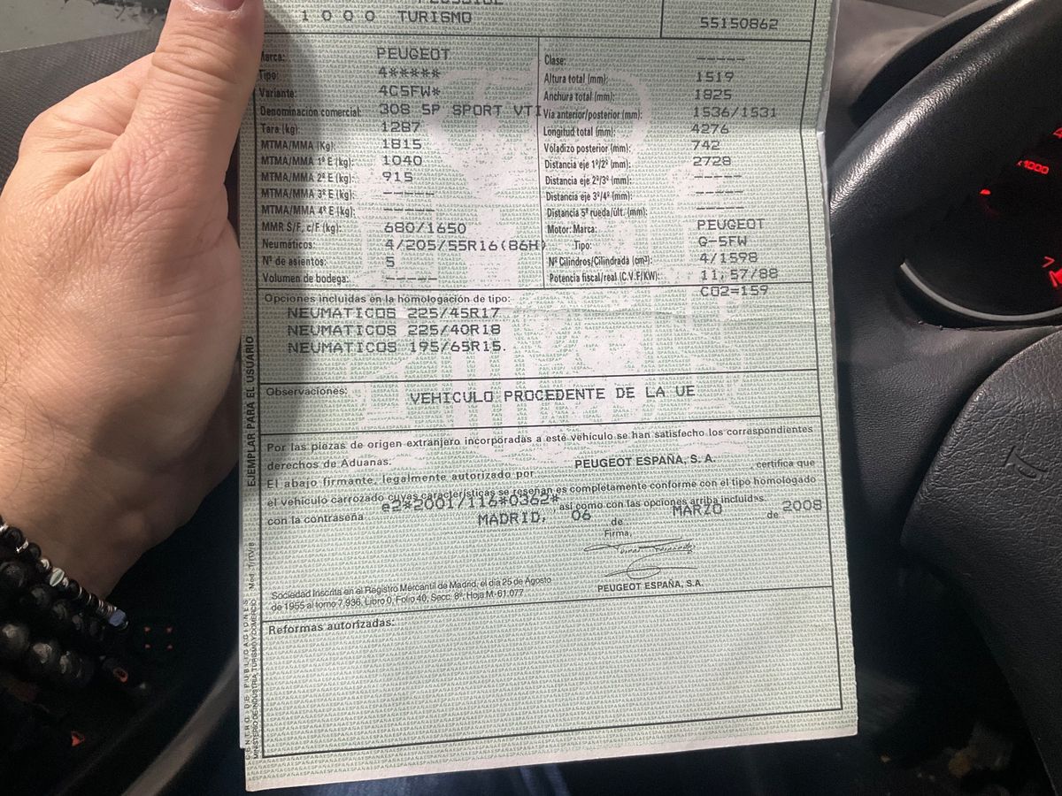 Peugeot 308 1.6 Sport