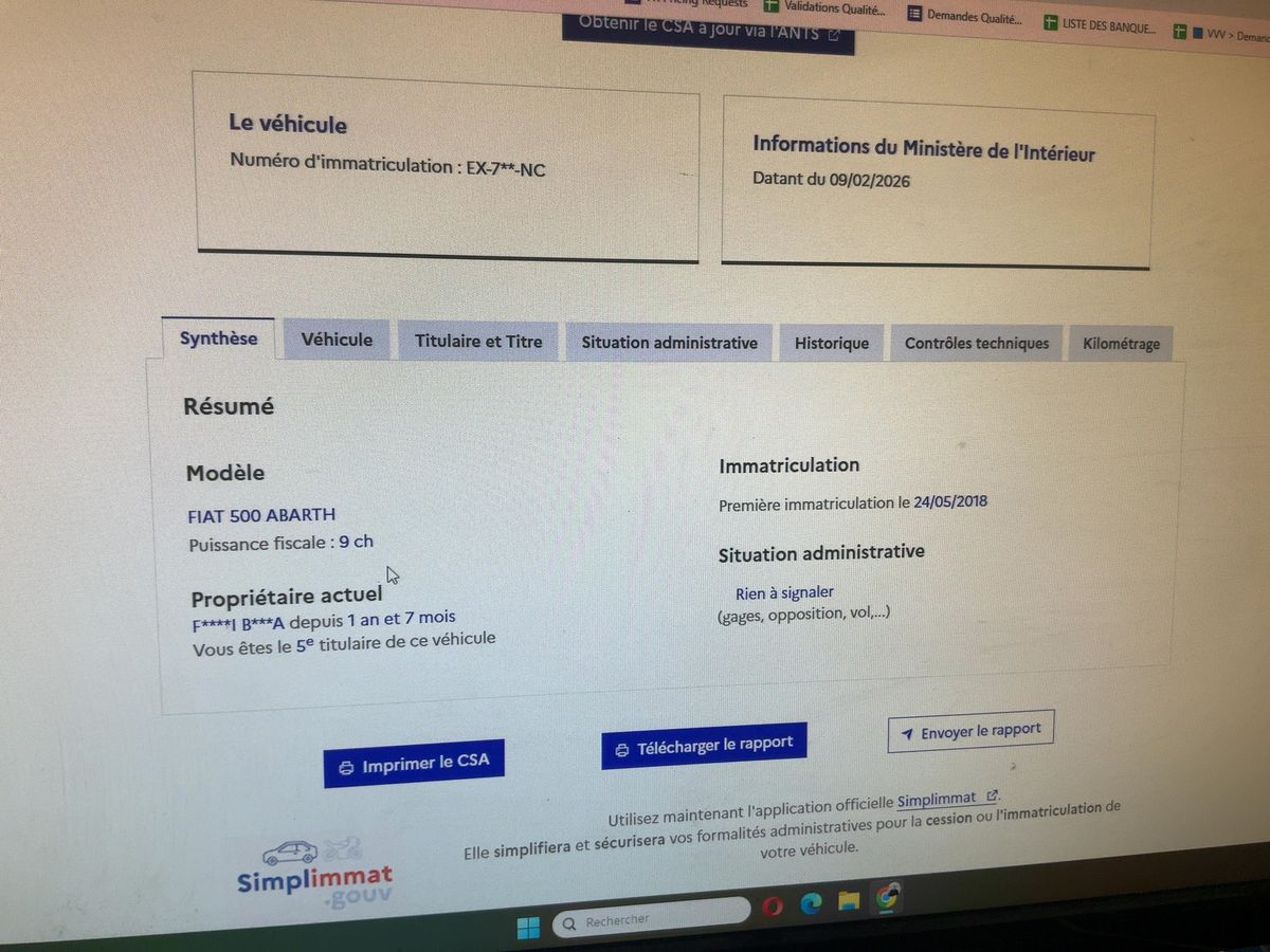 Abarth 595 d'occasion