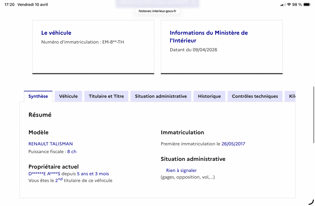 Renault Talisman d'occasion