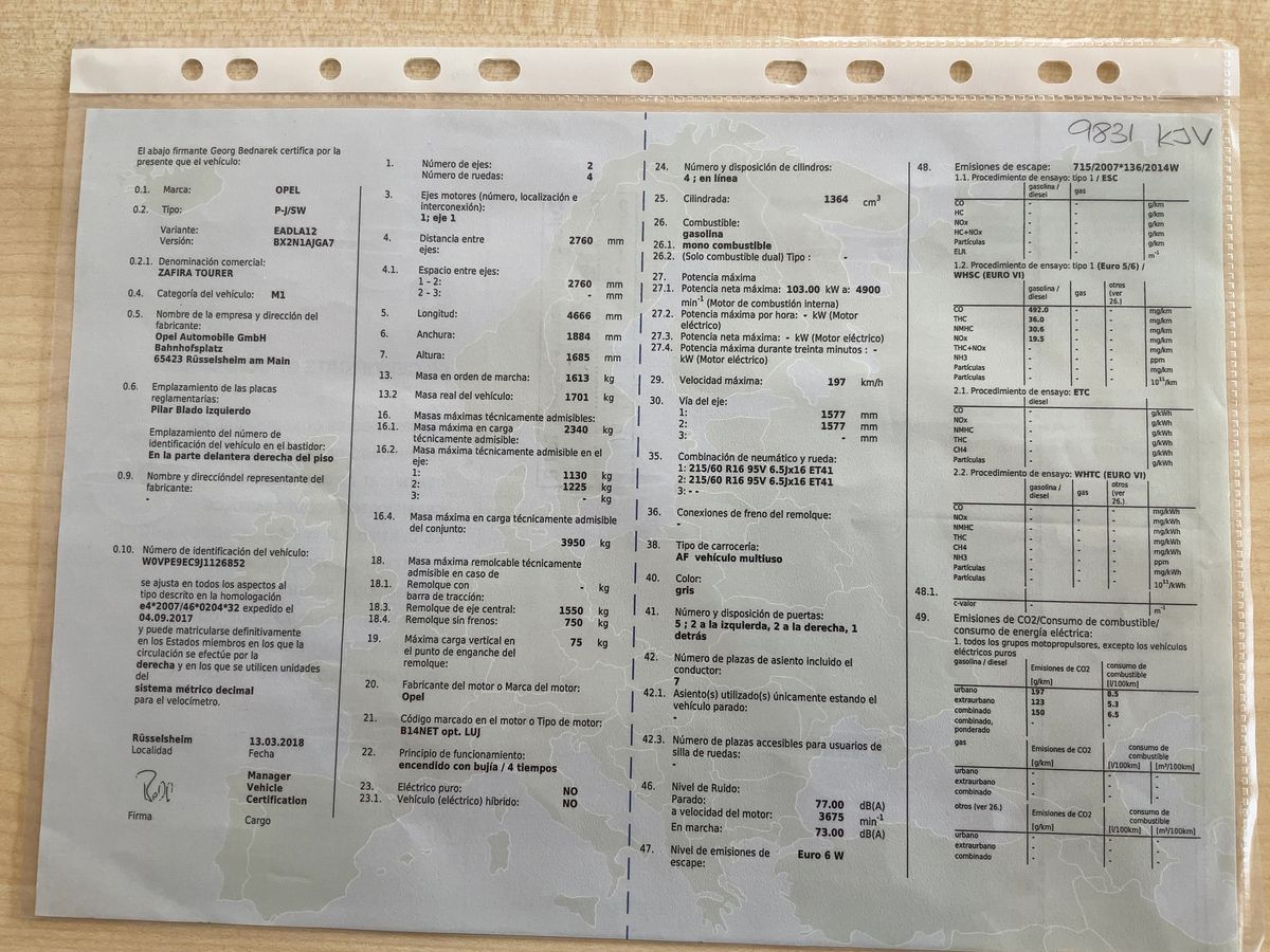 Opel Zafira d'occasion